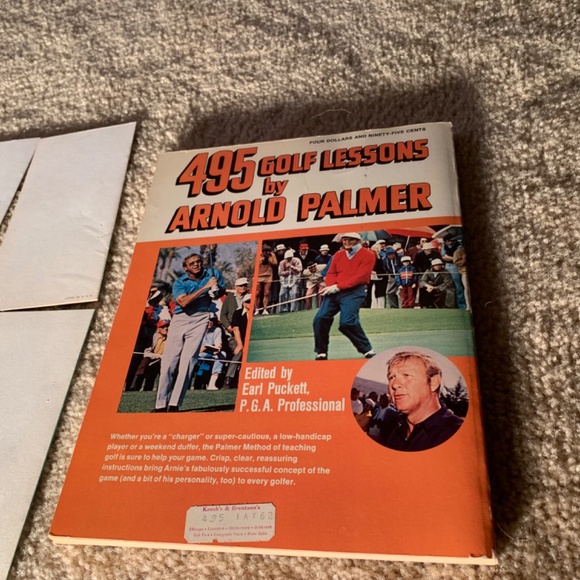 1973 Arnold Palmer 495 Golf Lessons Book PLUS 5 of 6 original 1964 Pamphlets - Picture 3 of 11